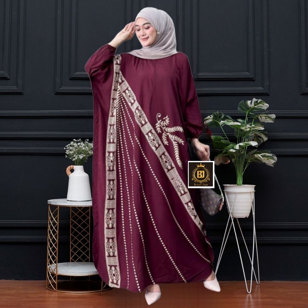 Driss Polos Bresmeed Premium Jubah Busana Gamis Modern Gmis Syar Kaftan Wanita Simple Elegan Gamus R