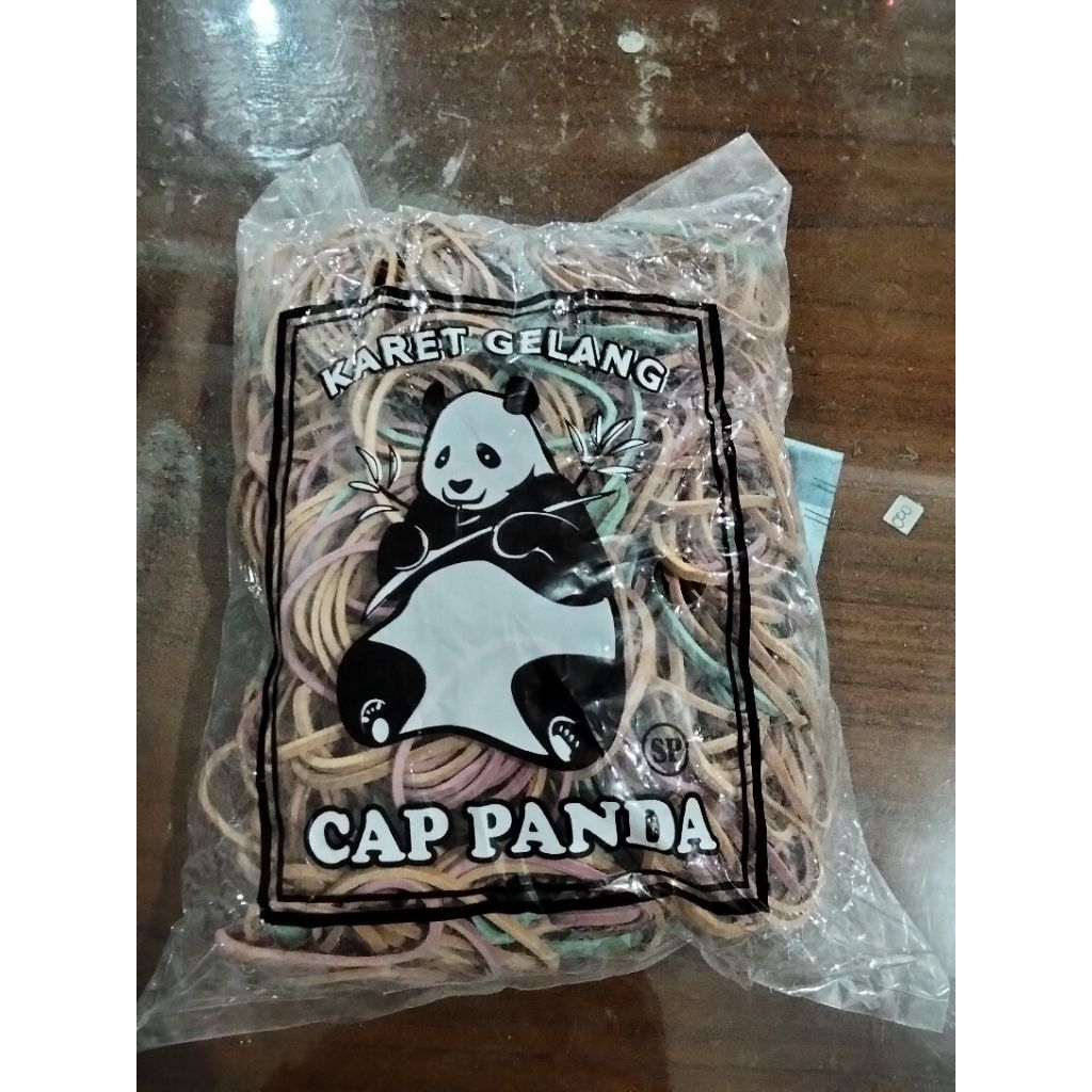 

Karet gelang cap panda berat 500 gram.