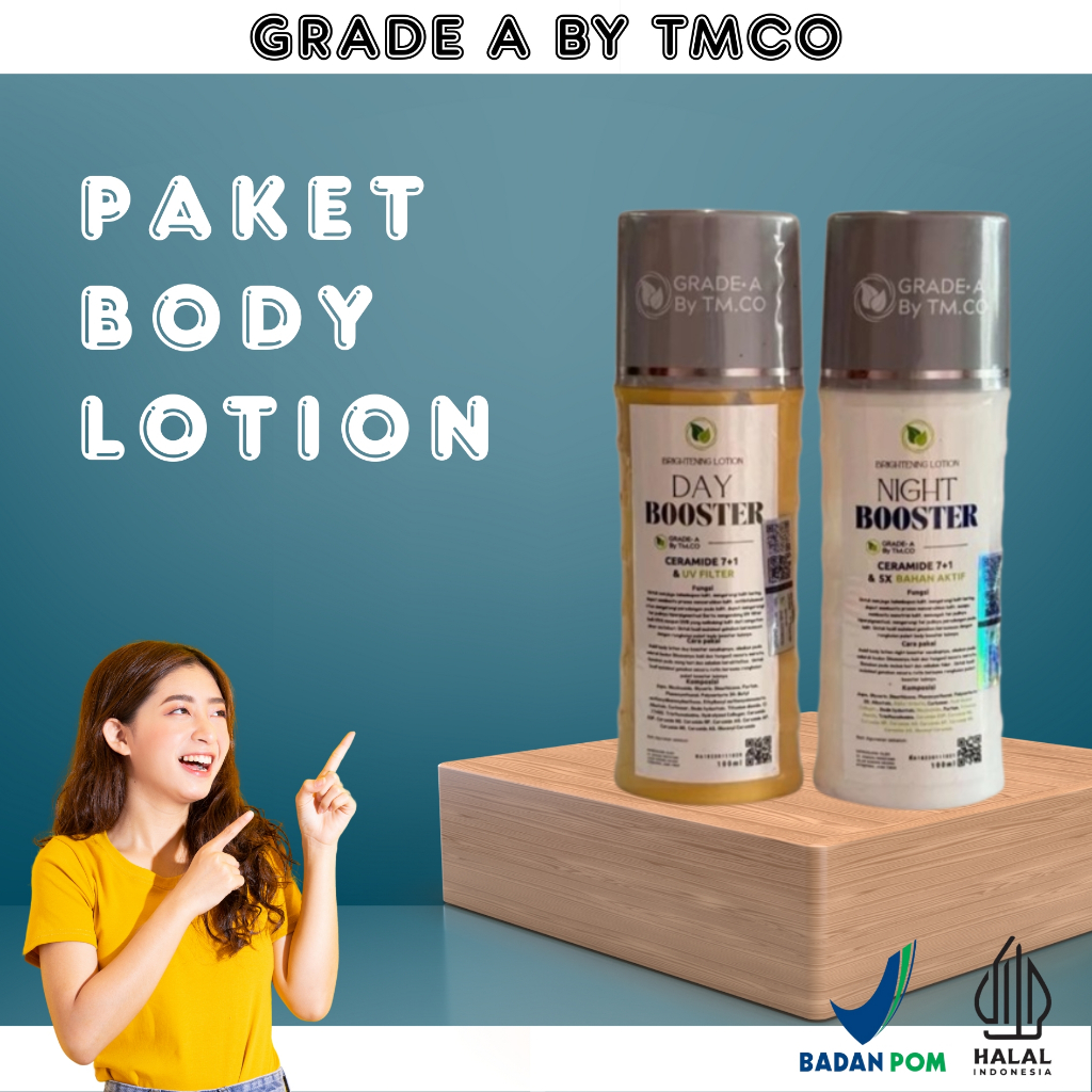 [GRADE A BY TMCO] - Paket Lotion Injeksi Boster Pagi Dan Malam Original 100ml
