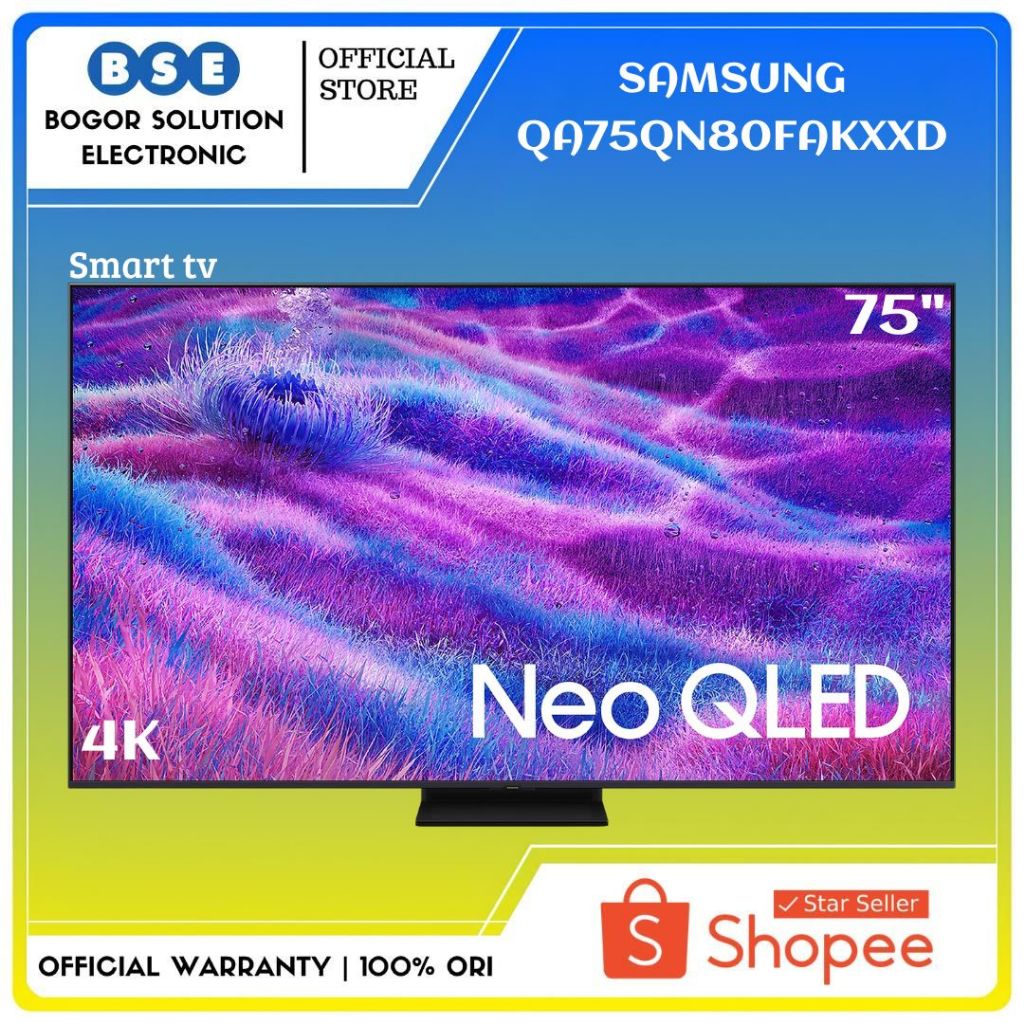 Samsung TV 75 Inch QN80F Neo QLED 4K UHD Smart TV Samsung QA75QN80FAKXXD 75QN80F Samsung 75QN80