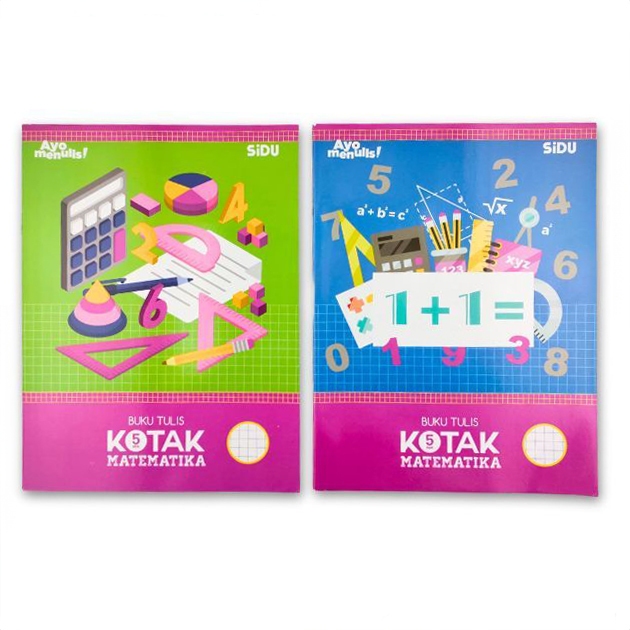 

SiDU Buku Tulis Kotak-Kotak 38 Lembar Kertas Tebal, 5mm, 10mm, 14mm