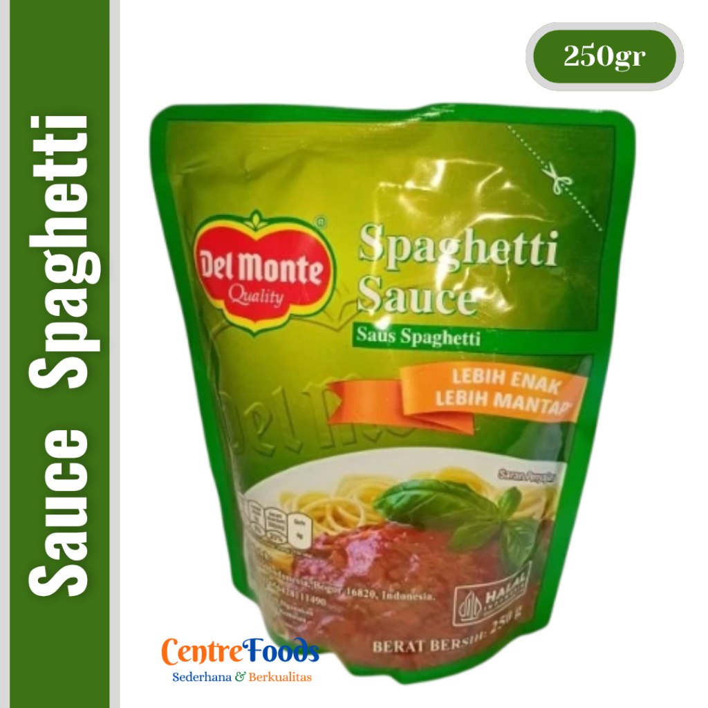 

Saus Spagheti - Spaghetti Sauce DEL MONTE | 250gr [ Harga Per BKS ]