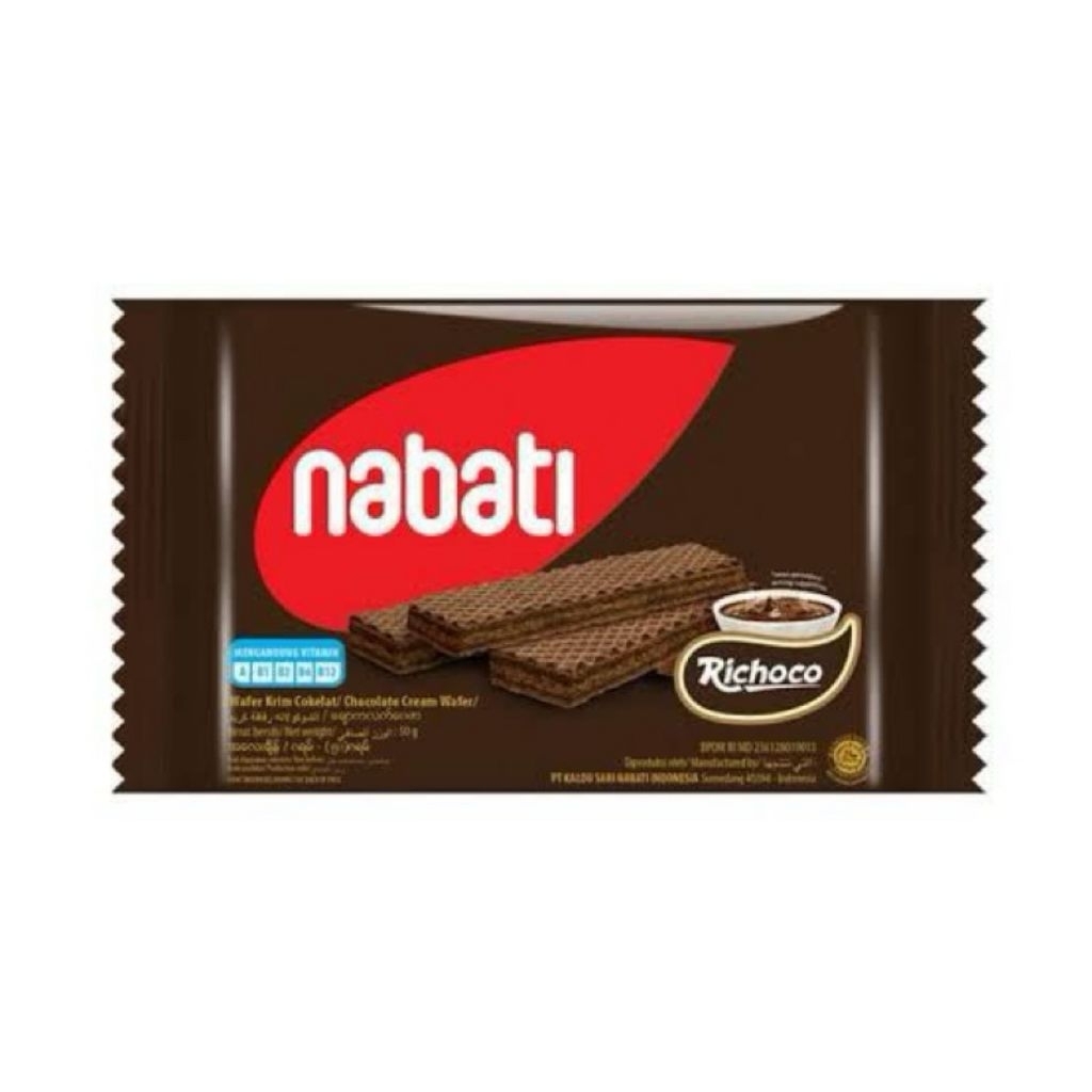

wafer nabati 37gr isi 10pcs coklat keju