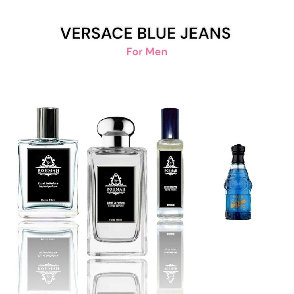 Parfum Versace Blue Jeans For Men Kualitas Extrait by Rohmah Parfum