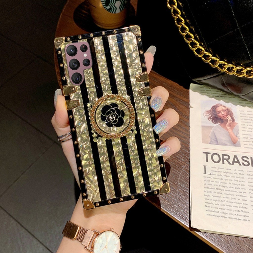 Case Samsung A04 A04E A04S A13 5G A32 A22 A12 M12 A02 Softcase Flower Gold Trunk Branded Case