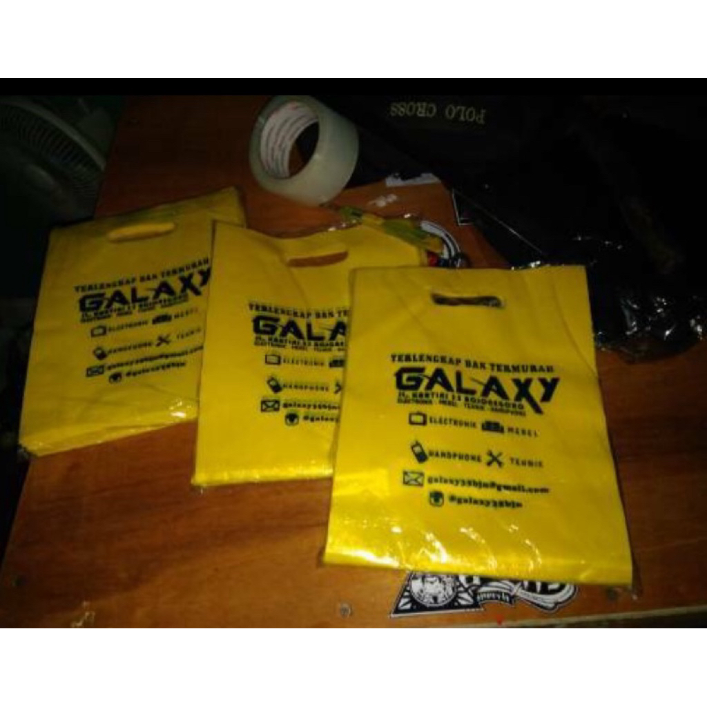 MURAH PLASTIK / KRESEK KEMASAN SABLON KRESEK PLONG HD / SABLON PLASTIK PLONG UKURAN 28cm x 35cm