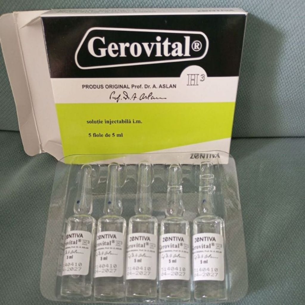 gerovital h3//ampul bening//gerovital