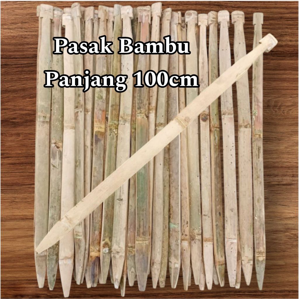 Pasak Bambu Panjang 100cm Pasak Tenda Pramuka Camping