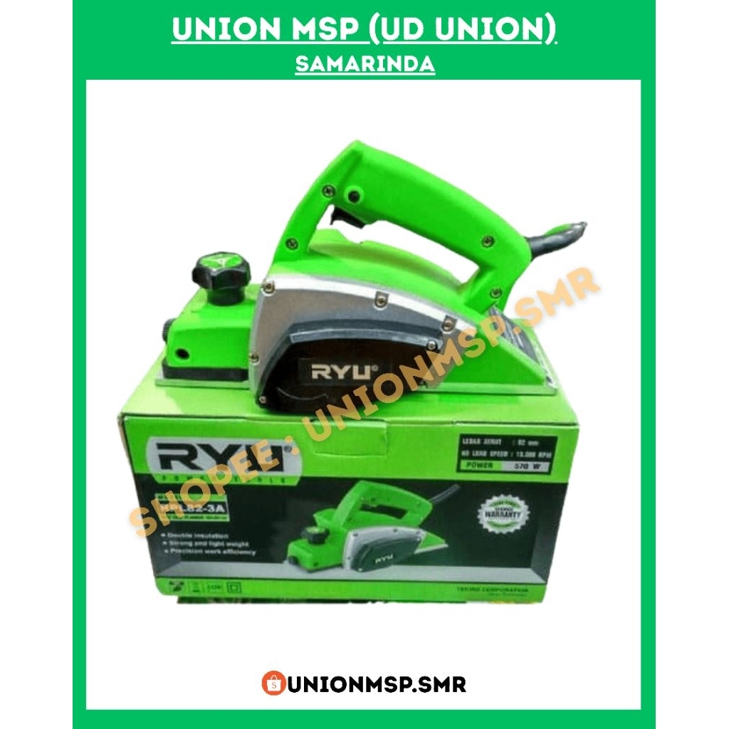 RYU RPL82-3A MESIN KETAM LISTRIK 82MM 570W PLANER KAYU LISTRIK MURAH AWET KUAT AKURAT