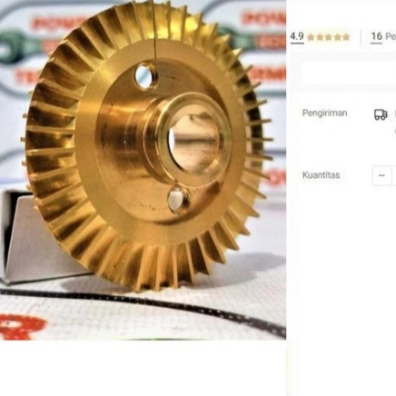 

Impeller SHIMIZU PS-130/135/128 Asli Impeler Kipas Kuningan PS 135 128