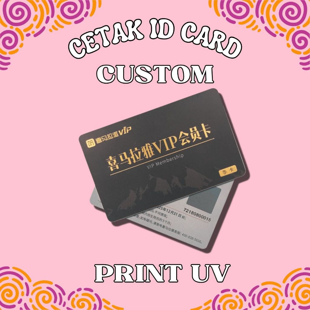 

[[BISA SATUAN]] Cetak ID Card Cetak Print UV Plastic PVC Kartu Member ID Card Express dan Murah