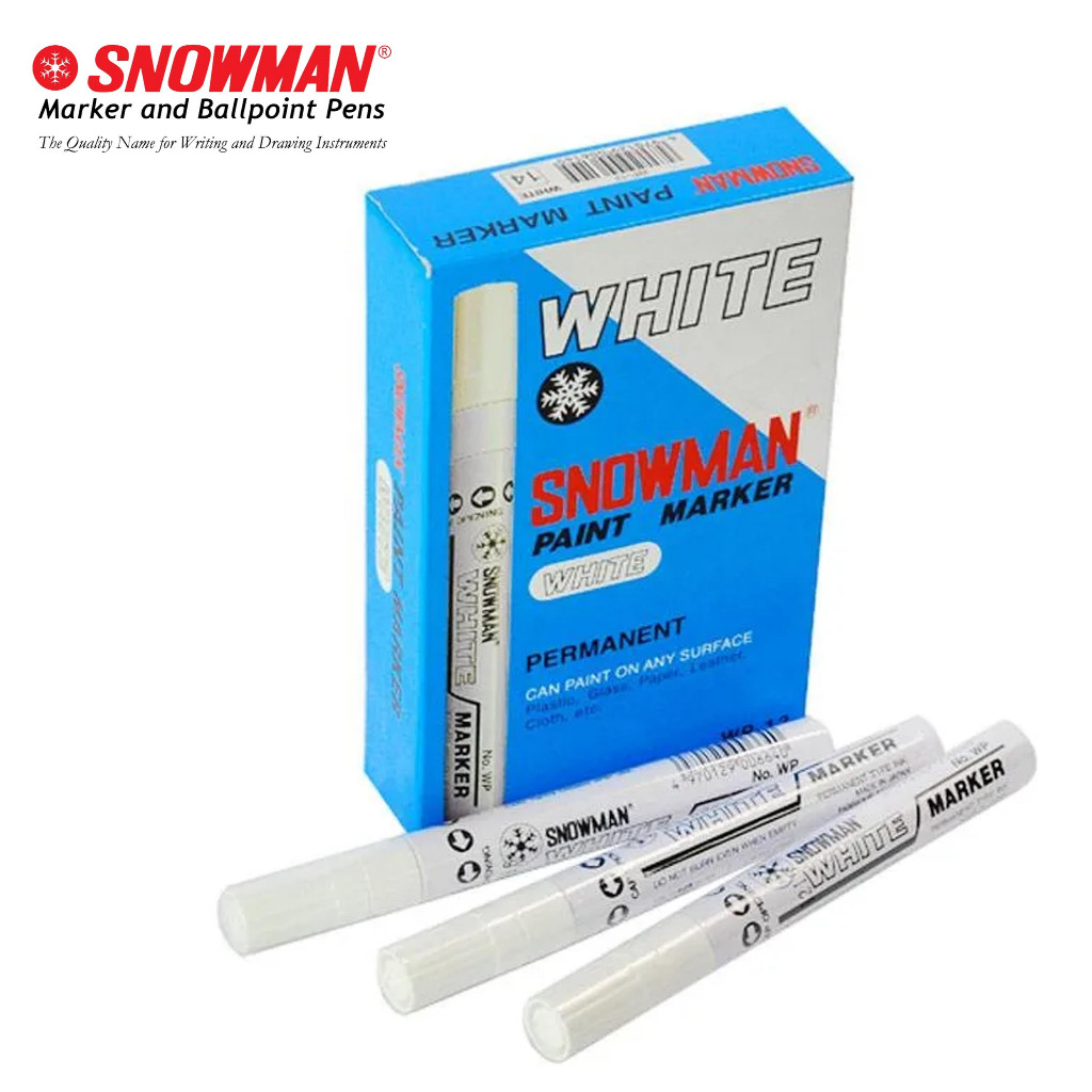 

SPIDOL SNOWMAN WHITE PAINT MARKER / SPIDOL SNOWMAN PUTIH 100% ORIGINAL SNOWMAN