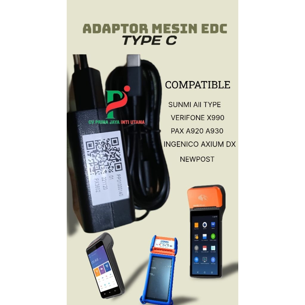 Adaptor mesin android Verifone Sunmi Nexgo Pax