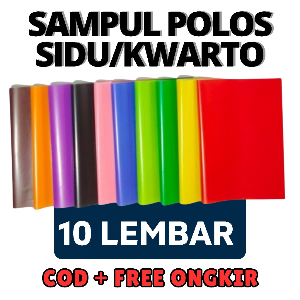 

Sampul Buku Warna Polos Isi 10 Lembar | Kertas Sampul Buku Tulis Kwarto SiDU SD SMP SMA | Sampul Buku Sekolah Murah Tebal Warna Menarik | Cover Buku Pelindung Buku Warna Random