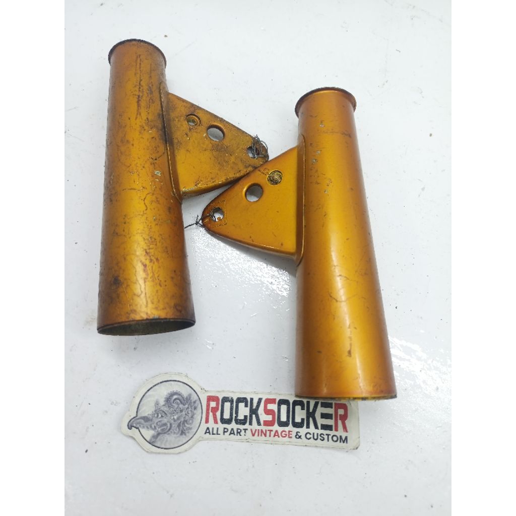 cover shock depan honda cb100 cb125 s90z gold original nos slongsong shock cb s90