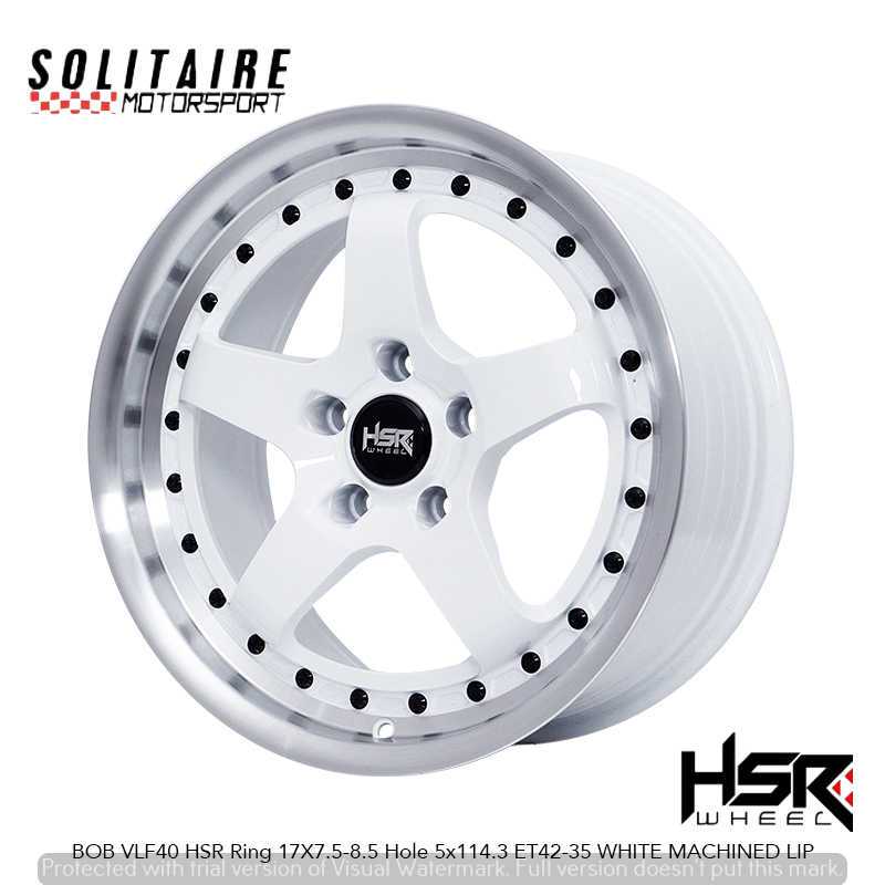 VELG HSR BOB RING 17 UNTUK MOBIL INNOVA, XPANDER DLL, VELG RACING HSR R17 GRATIS ONGKIR