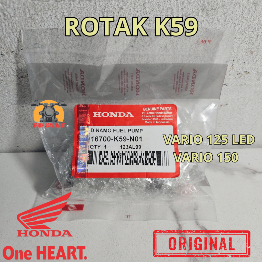 ROTAK FUELPUMP K59 VARIO 150 ESP - VARIO 125 LED DINAMO FUEL PUMP KEIHIN ORIGINAL HONDA GENUINE PART