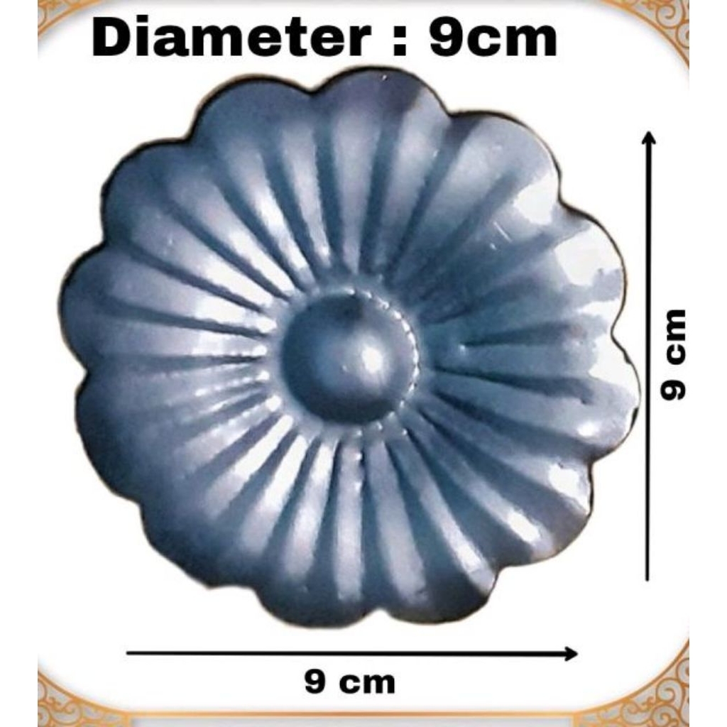 Daun besi matahari besar aksesoris pagar/ornamen pagar