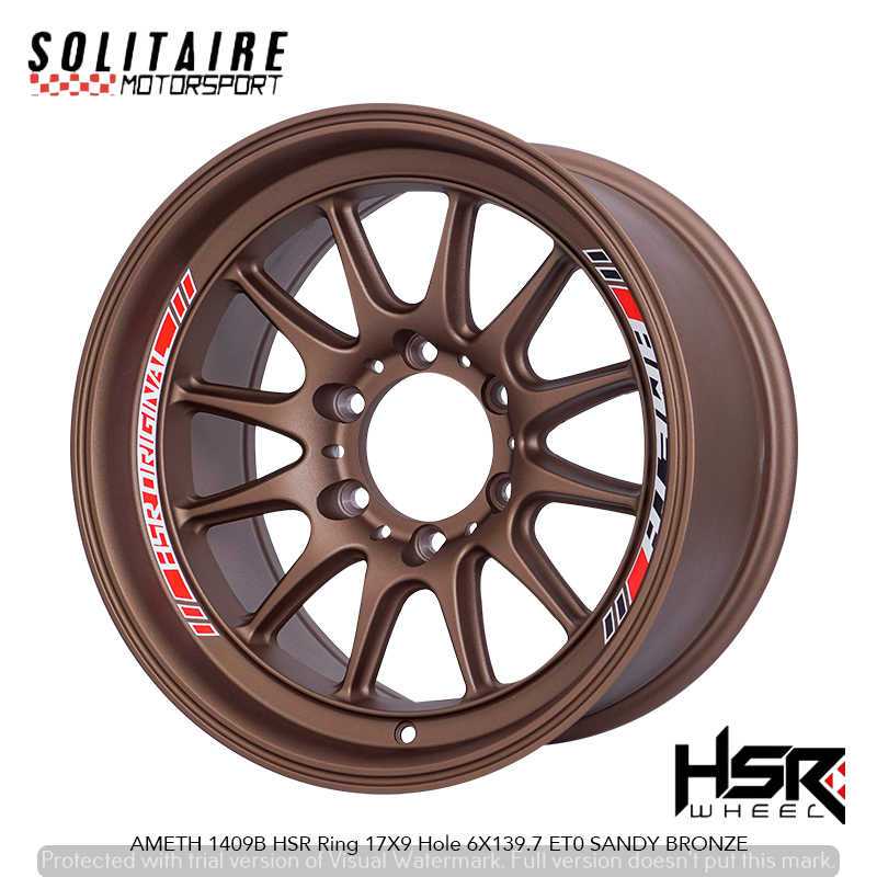 VELG CELONG HSR R17 UNTUK PAJERO, FORTUNER, VELG HSR AMETH R17 GRATIS ONGKIR