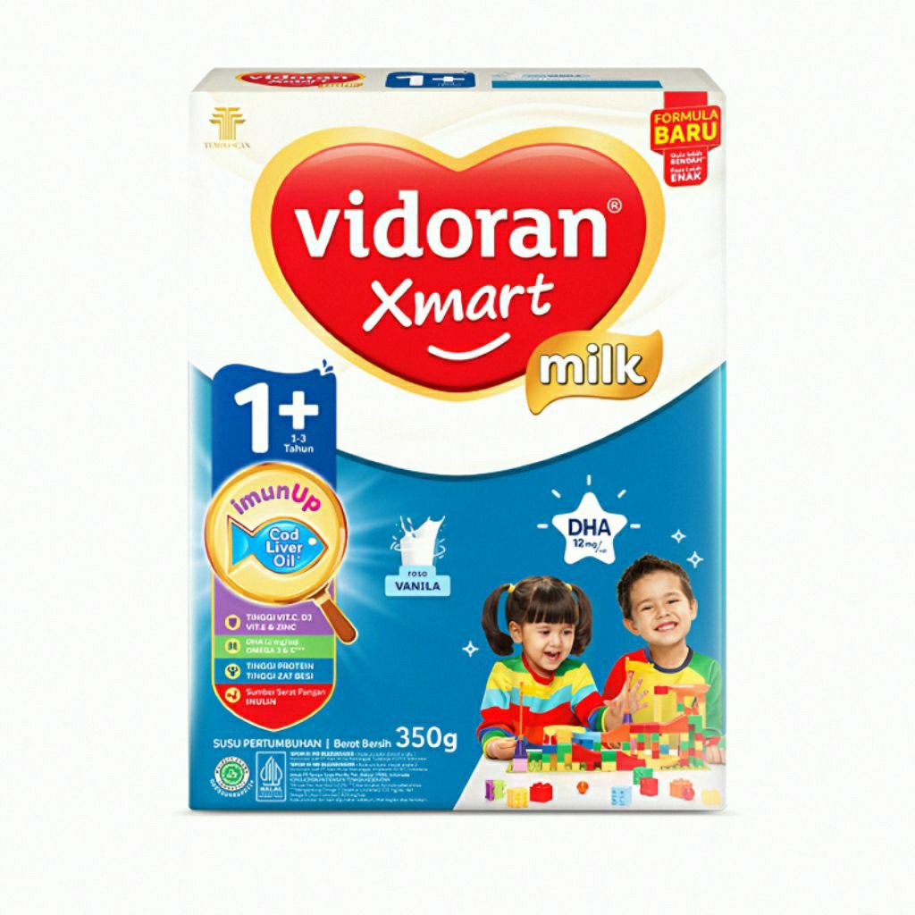 

Vidoran Xmart 1+ Vanila 350gr Susu Formula Pertumbuhan Anak 1-3 Tahun