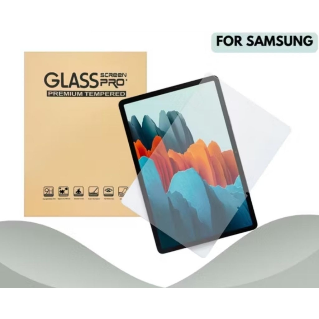 Tempered Glass Pelindung Layar kaca Samsung Tab S7 FE / S8+ / S9+