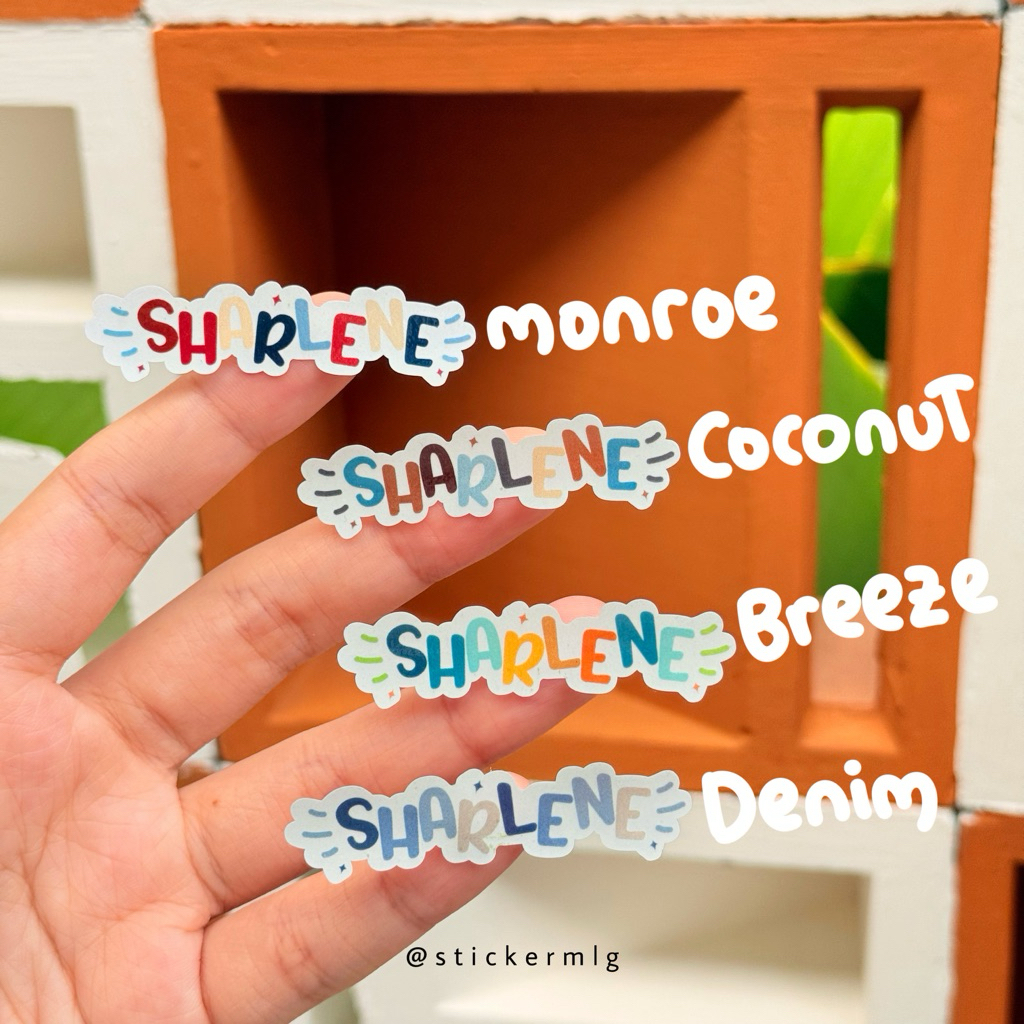 

STICKER LABEL NAMA PALETTE Edition Part 6 cute name custom