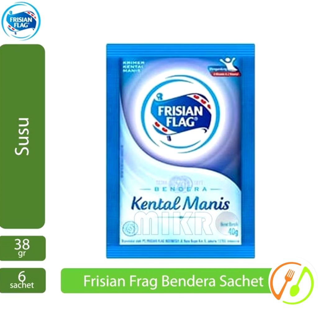 

Frisian Flag Bendera Krimer Putih Full Cream SACHET [36 gr ×6 Sachet/1 Renceng] Krimer