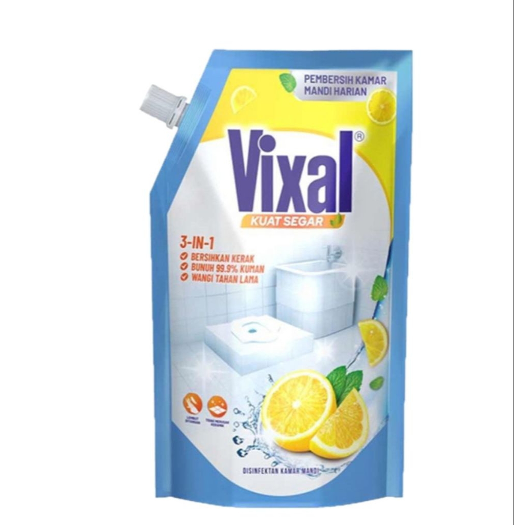 Vixal Kuat Segar Pembersih Kamar Mandi Refill 600 ml