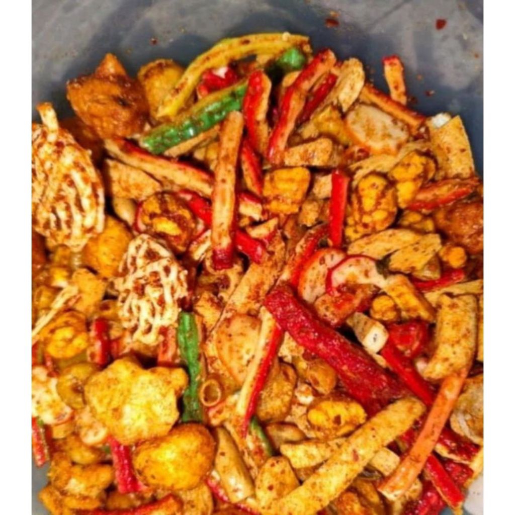 

SEBLAK CAMPUR/SEBLAK MIX/SEBLAK PEDAS DAUN JERUK ( 250 GRAM)