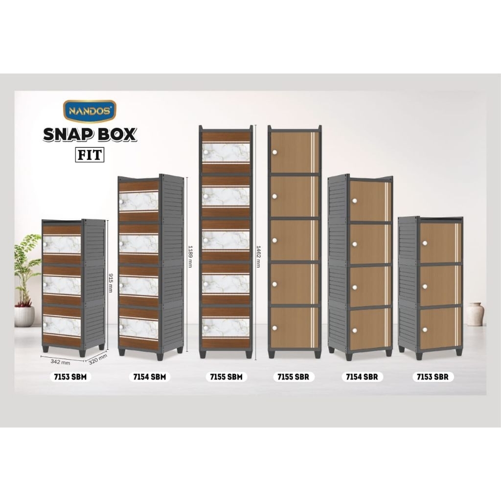 SNAP BOX - lemari plastik nandos SUSUN 4