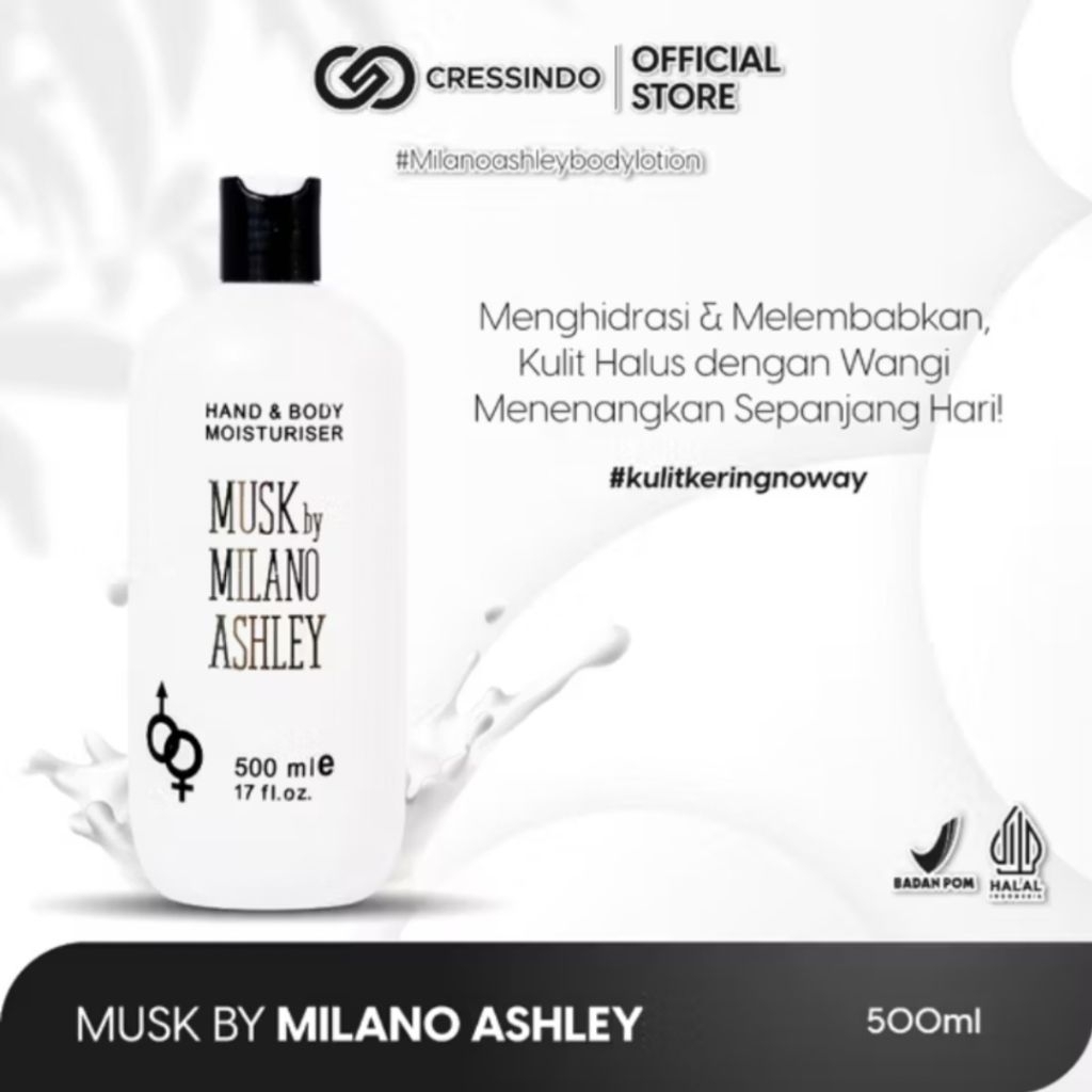 MUSK BY MILANO ASHLEY HANDBODYLOTION 500ML