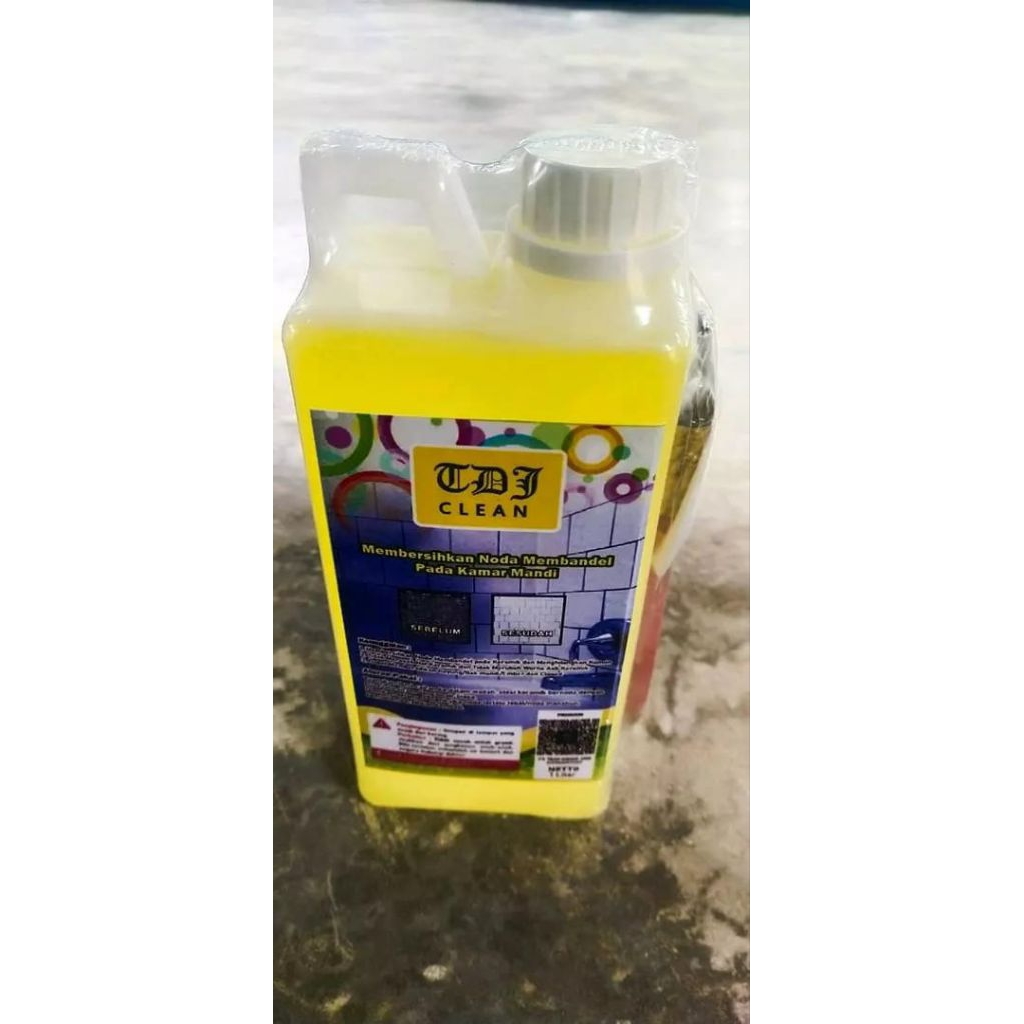 Pembersih Keramik kamar mandi / toilet / WC ampuh (bonus kuas dan sarung tangan)TDJ Clean 1000ml
