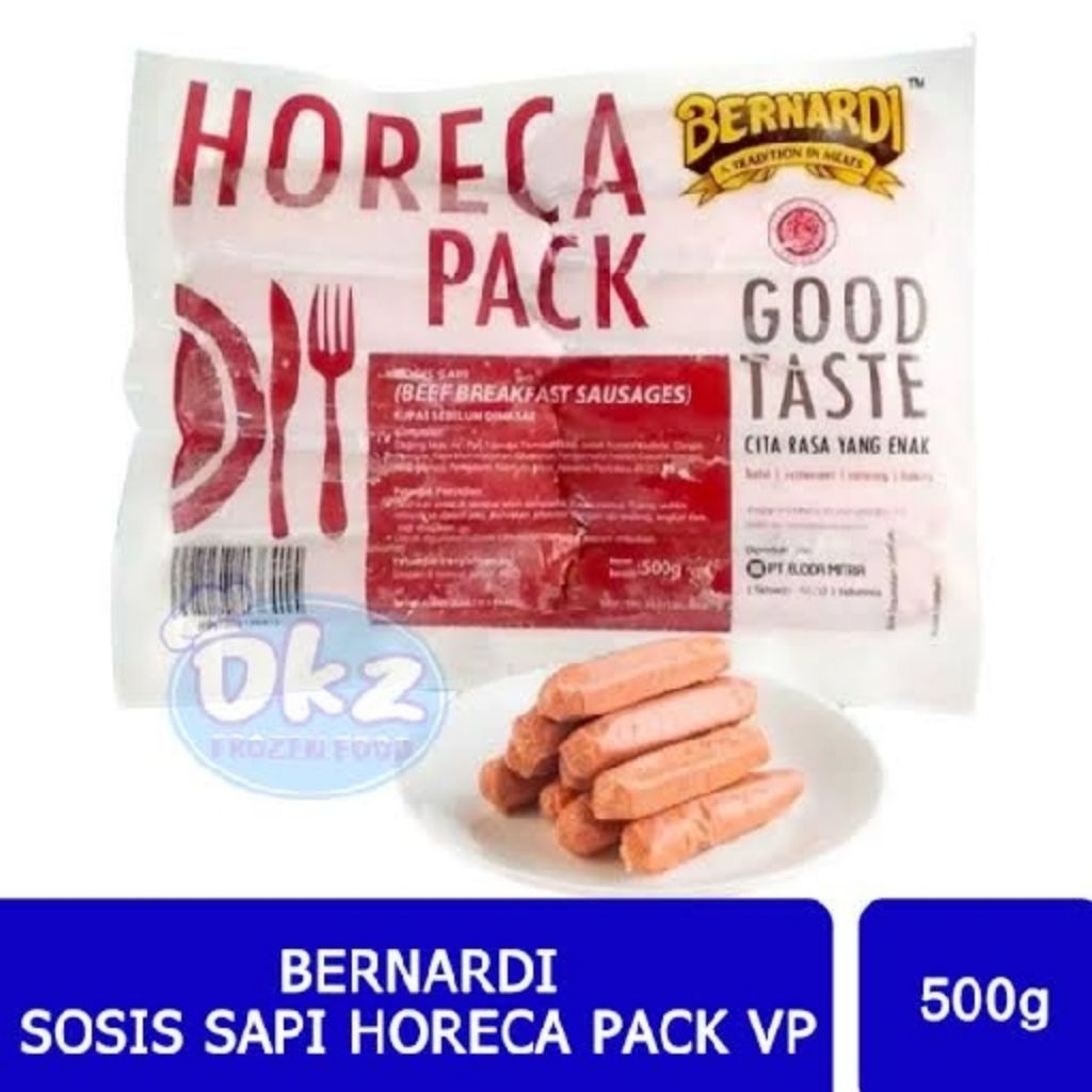 

Sosis Horeca pack merah 500 gr