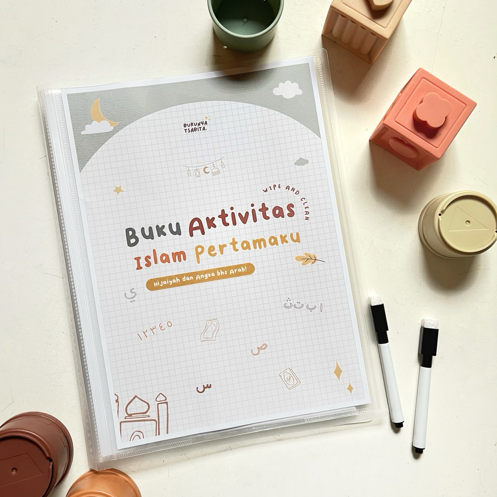 Buku Aktivitas Islam Pertamaku Worksheet Anak Islami Hijaiyah Angka Arab Faceless Sunnah Aesthetic u
