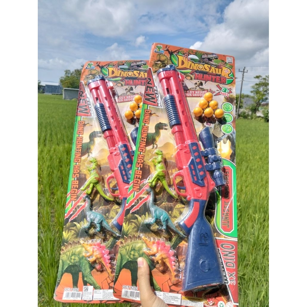 Mainan Pistol Dinosaurus/Mainan pistol peluru/Mainan Pistol panjang