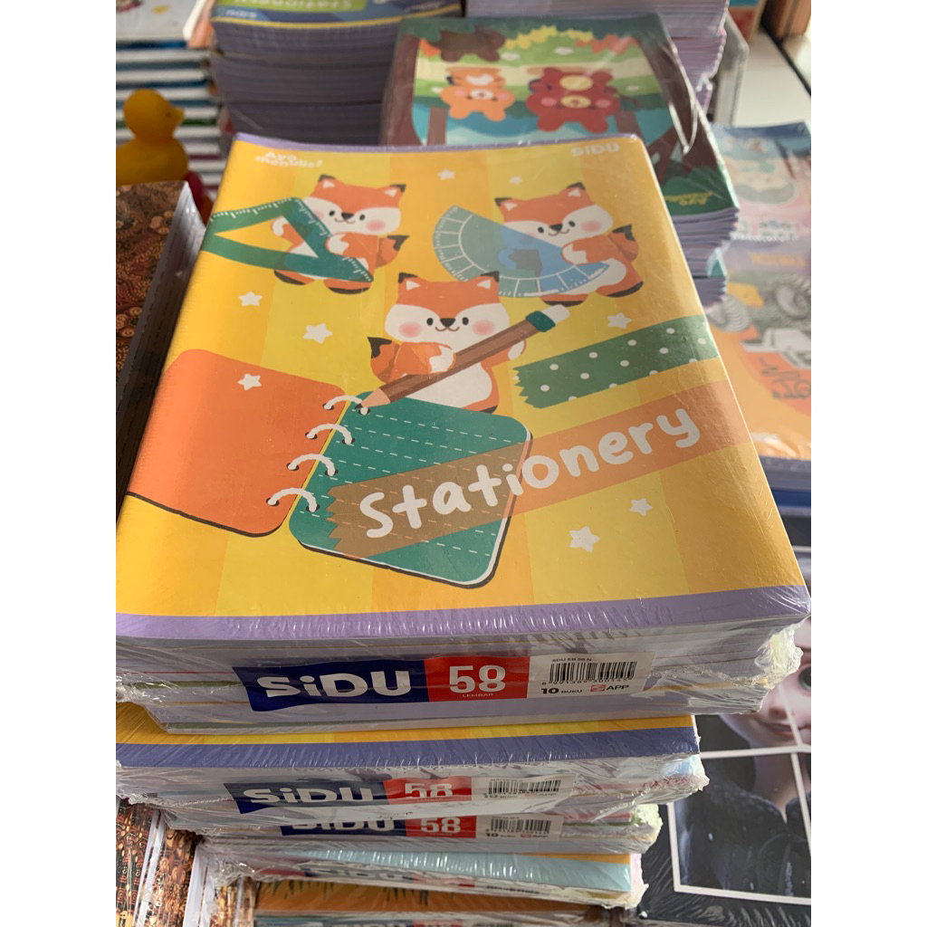 

buku tulis sidu 58 lembar 1 pak 10 buku