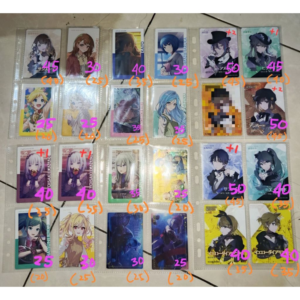 PROJECT SEKAI OFFICIAL MERCH (EPICK, JEWEL CARD, DAN WAFER CARD)