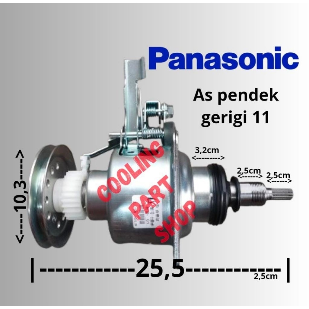 Gear box mesin cuci Panasonic 1 tabung 7 Kg NA-F7085