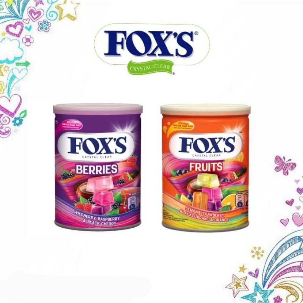 

Permen FOXS Crystal Clear Berries Fruits 180 g