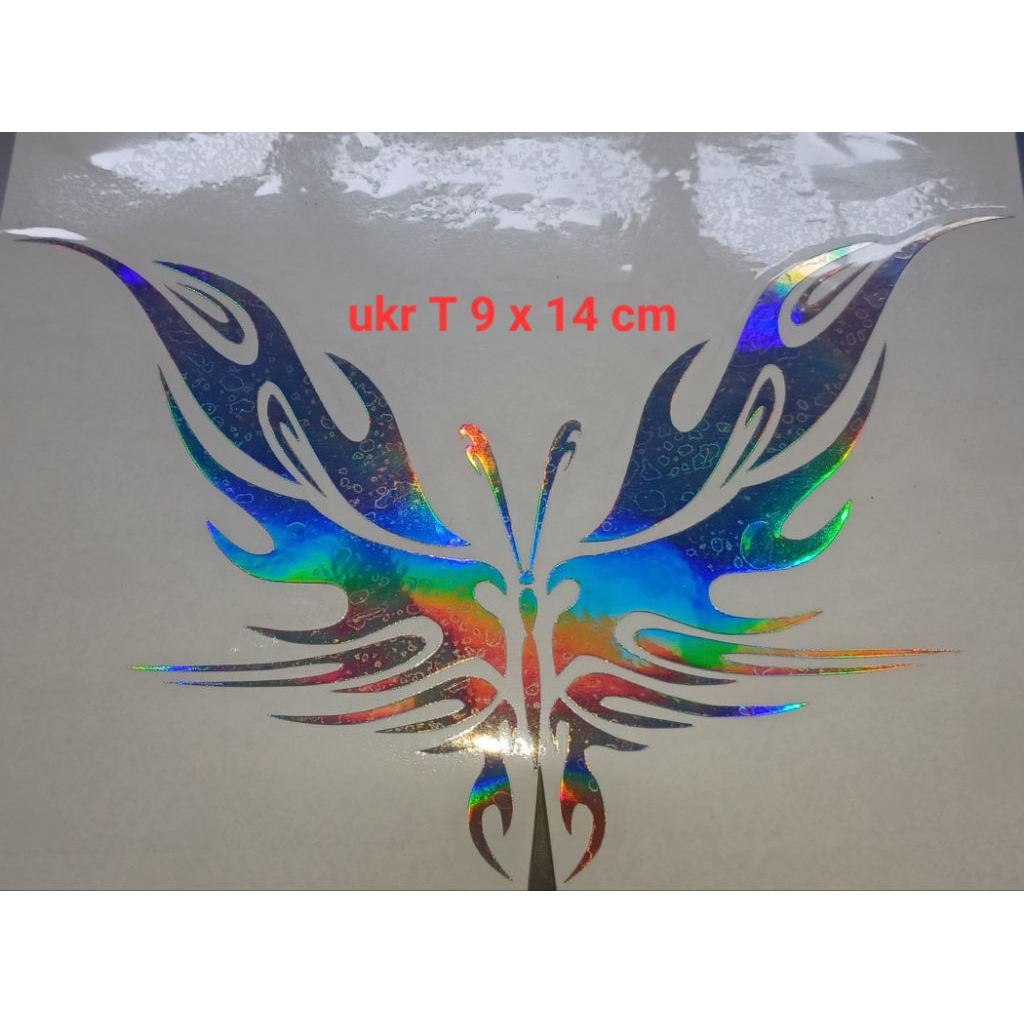 

Cutting sticker kupu-kupu tribal