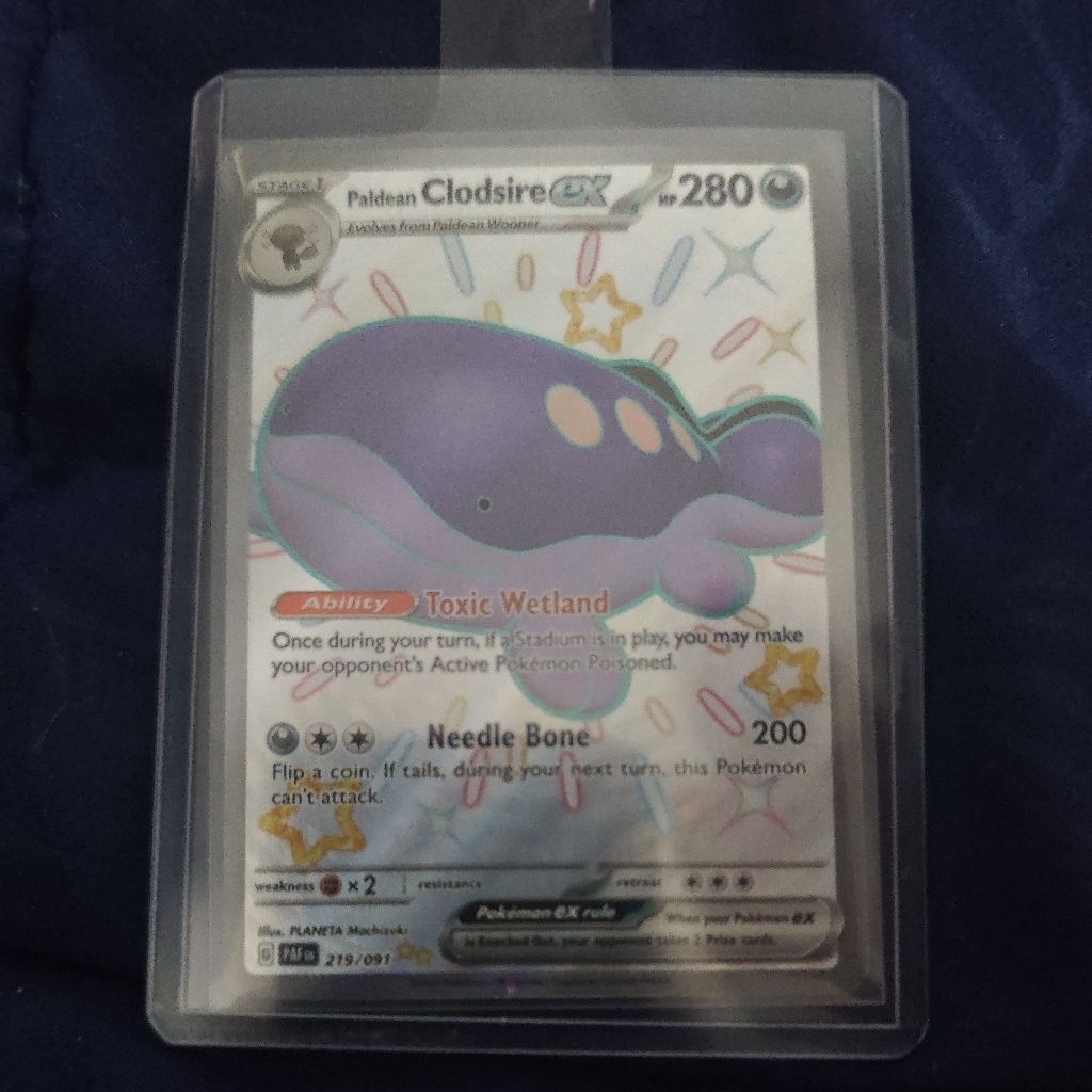 Paldean Clodsire ex SSR 219/091 PAFen - Paldean Fates - Kartu Pokemon TCG English