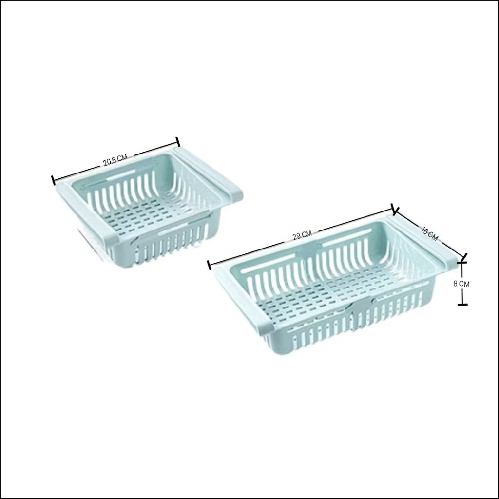 Rak Kulkas Multifungsi Storage Box Organizer Rak Serbaguna tempat buah Rak wadah cuci buah sayur