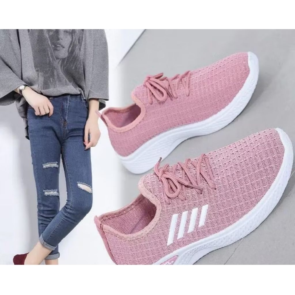 KNDT , Sepatu Sneakers Garis / Sepatu Sneakers Wanita Garis , menu02 , SW05 ,SW05N