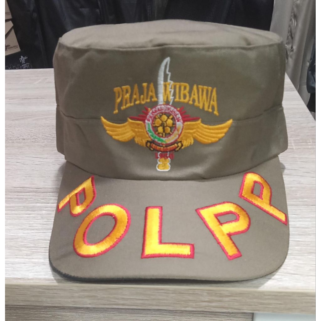Topi komando satpol pp golongan 2 warna hijau pol pp