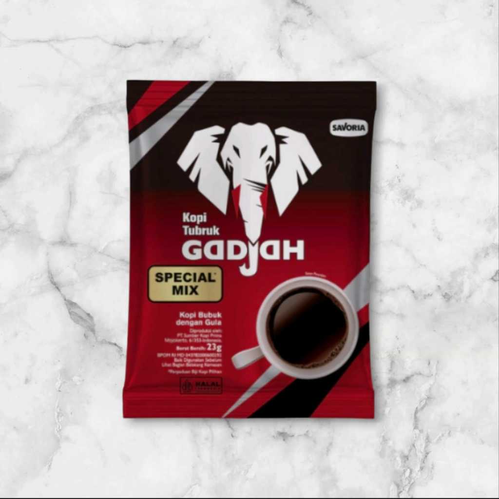 

Kopi Tubruk Gadjah Special Mix - 1 renteng isi 10 pcs