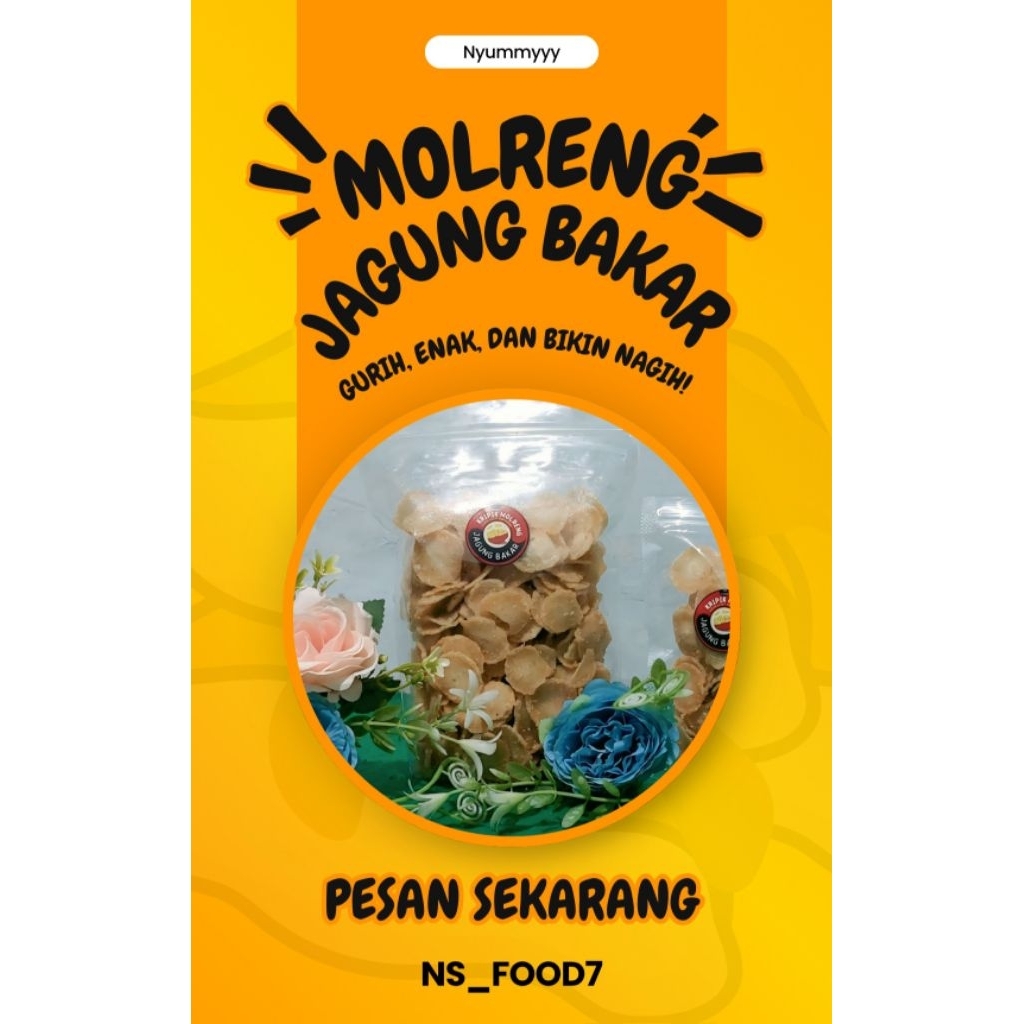 

Kripik MOLRENG Varian Jagung bakar (200gr)