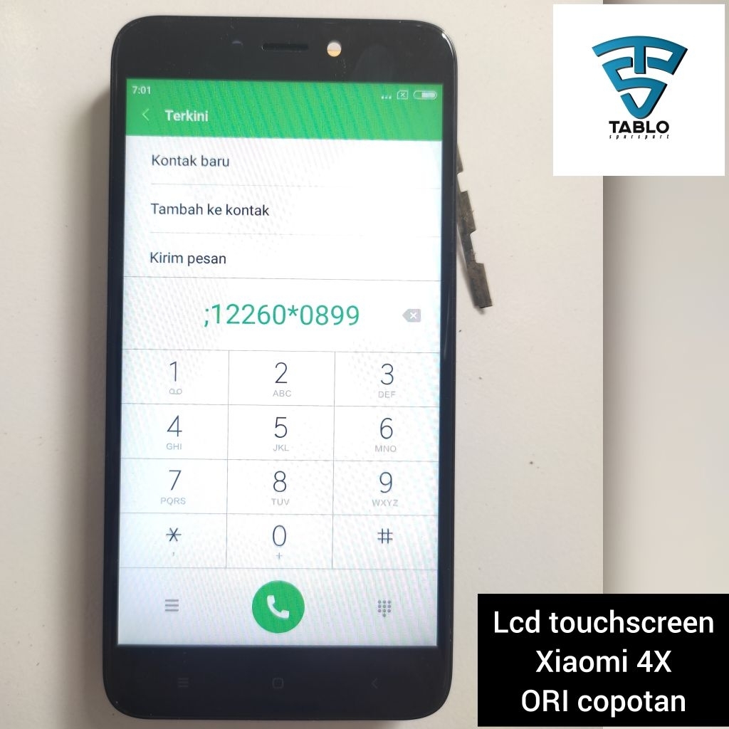 Lcd touchscreen frame Xiaomi redmi 4x ORI copotan hp