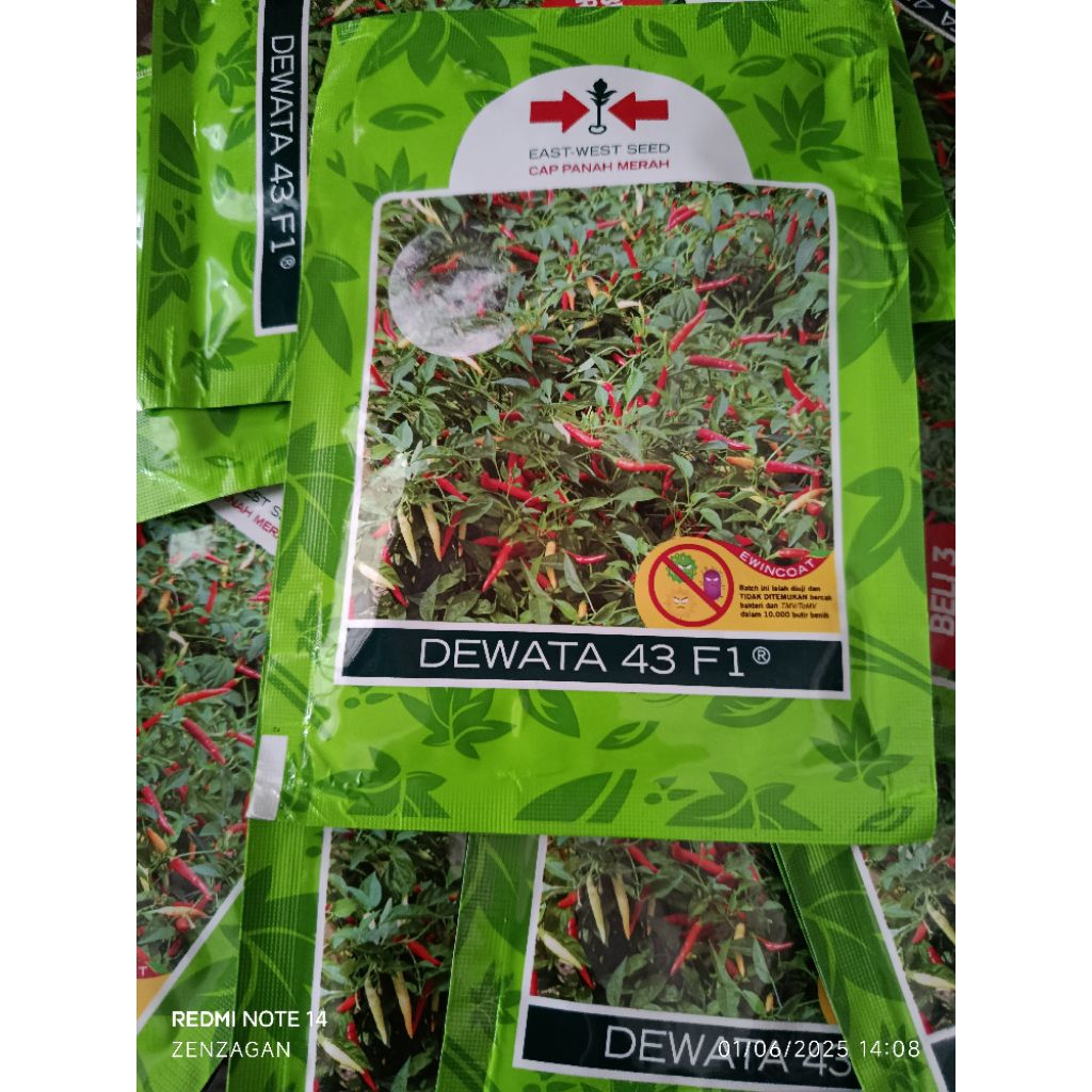 10 Gram Cabe Dewata 43 F1 Isi 2250 Butir Kemasan Original Exp Mei 2026