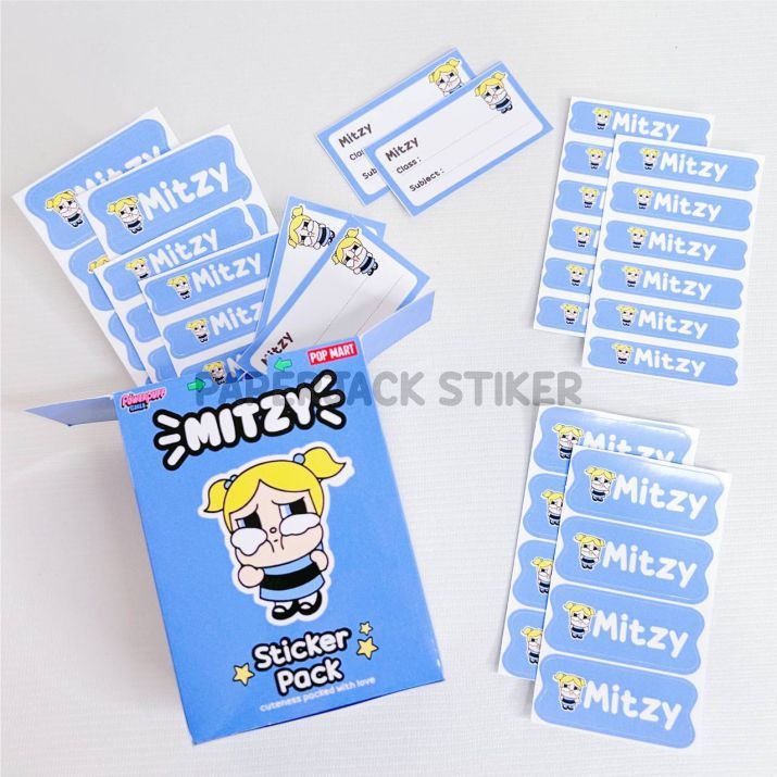 

Paket Sticker Nama Custom Waterproof 1 Pack Tema PPG Cry Baby Bubble