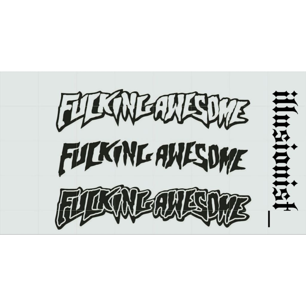 

stiker pack "FUCKING AWESOME" (sticker brand) anti air